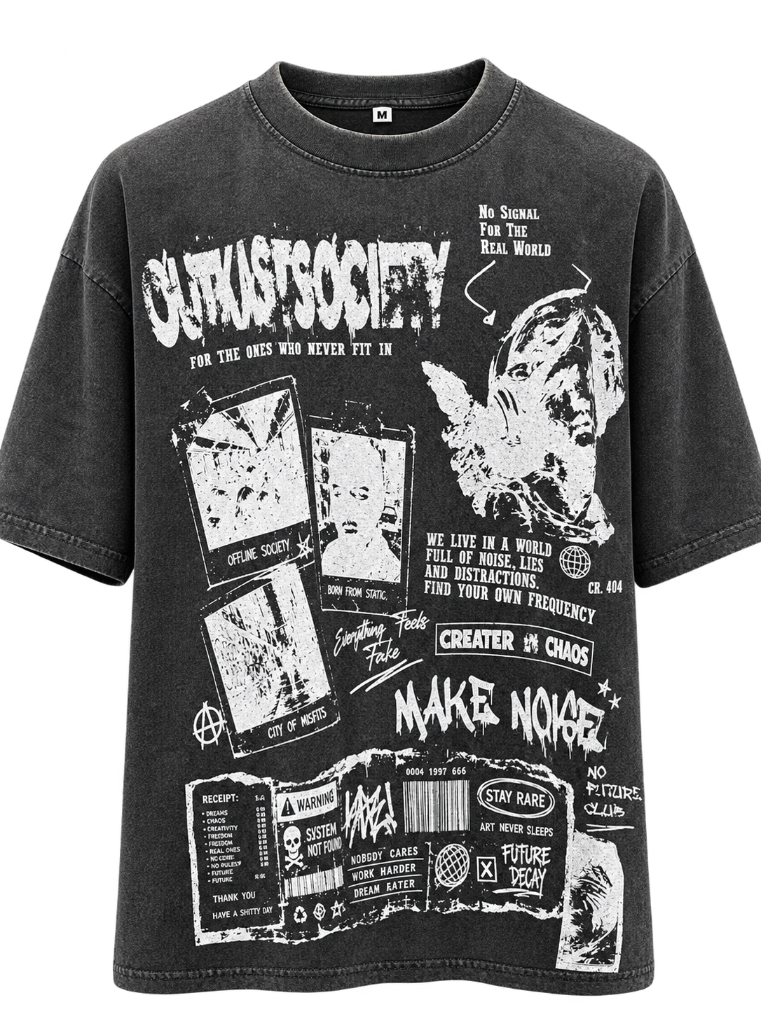 OutKast Society acid wash T-shirt