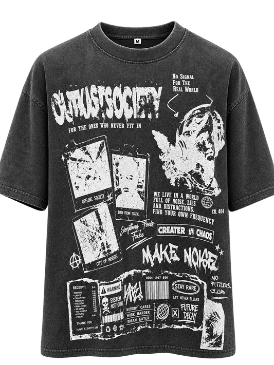 OutKast Society acid wash T-shirt