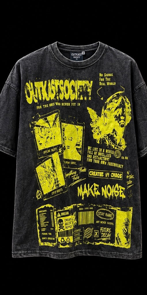 OutKast Society acid wash T-shirt