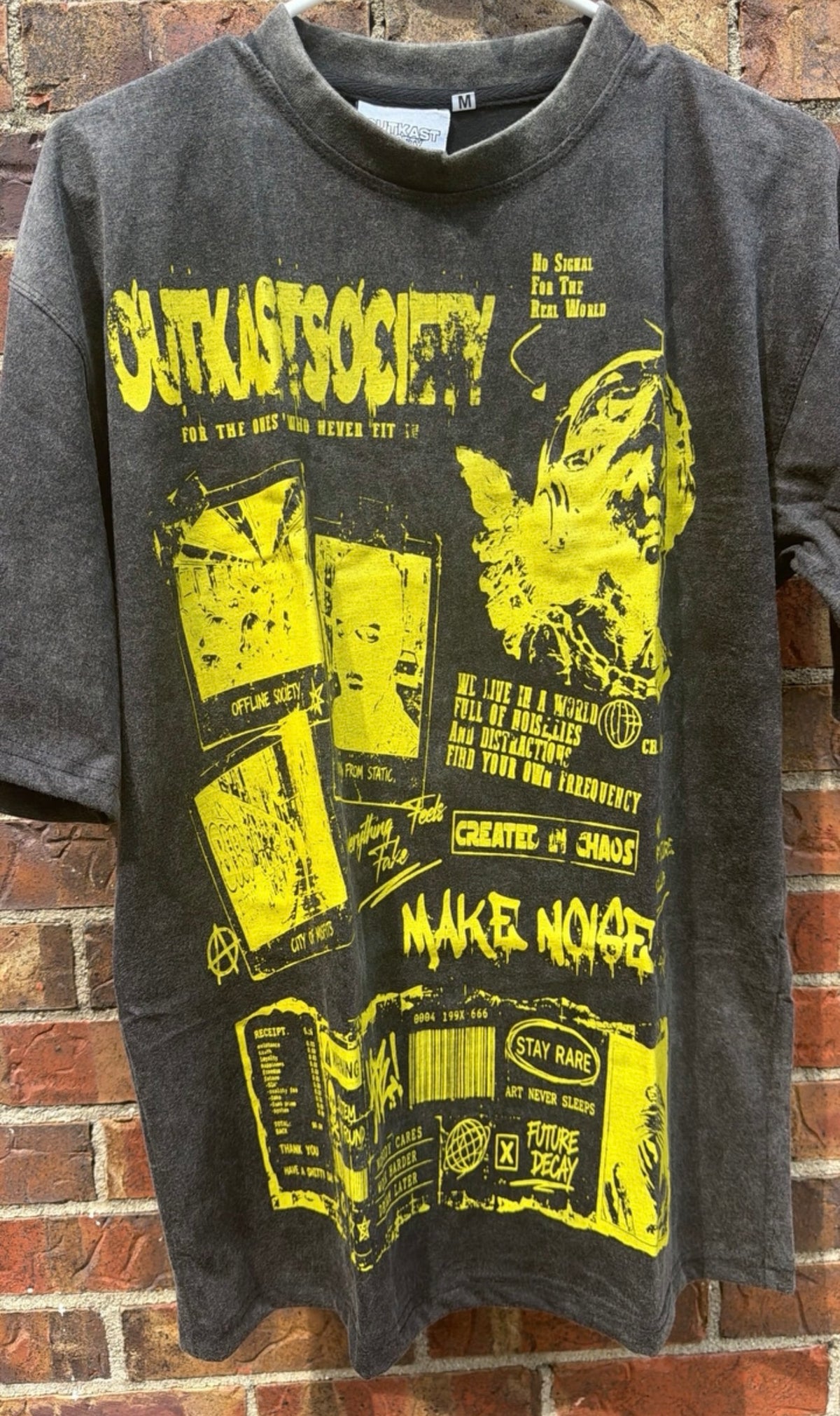 OutKast Society acid wash T-shirt